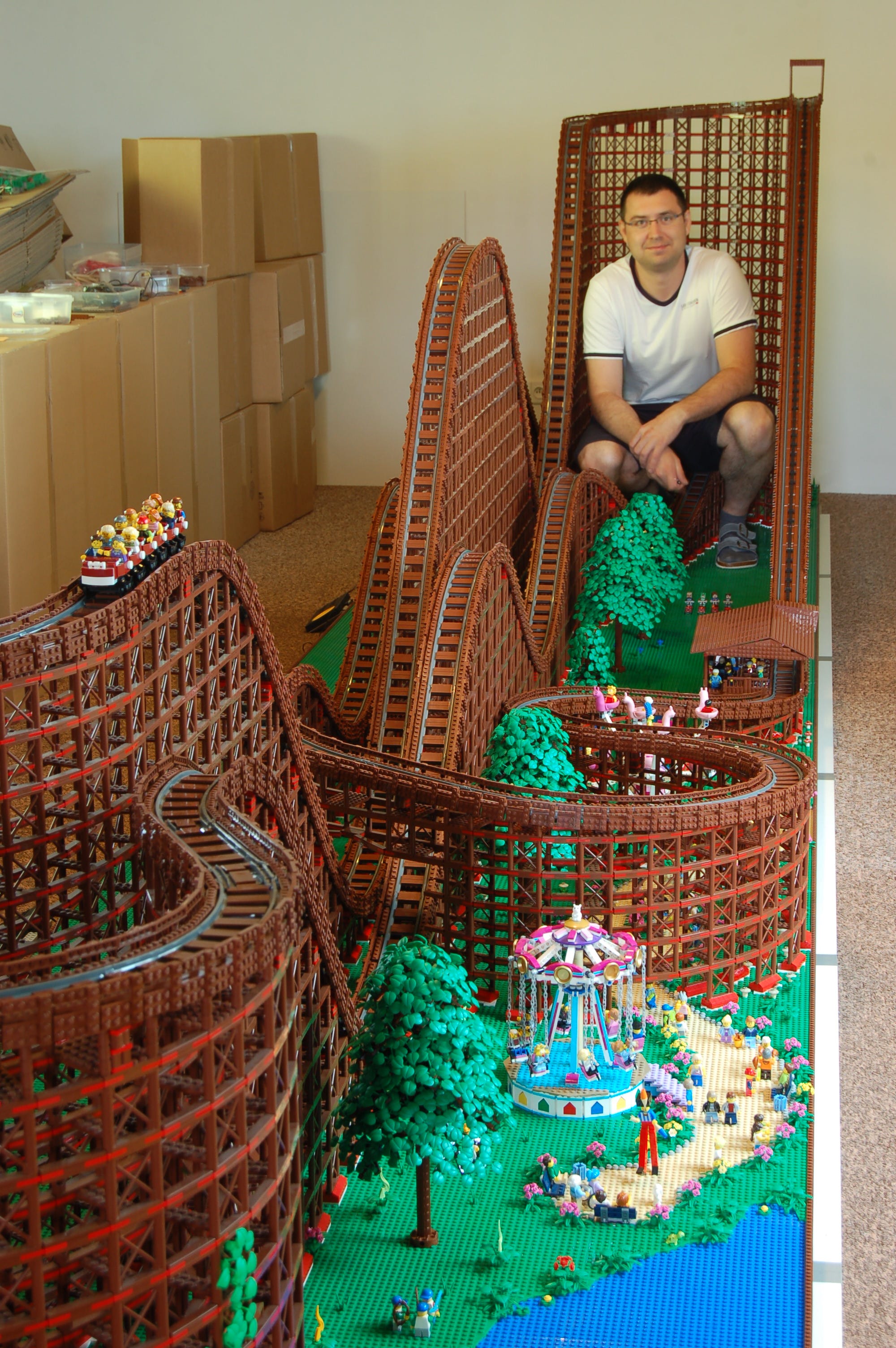 small lego roller coaster